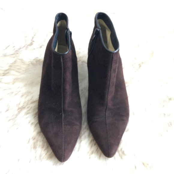 Vintage Made in Italy Michael Kors brown suede ankle boots - AS IS - size 5 - Picture 3 of 7
